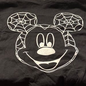 Black Disney world spirit jersey with Spider Web Mickey Design